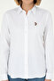 Women's White Long Sleeve Basic Shirt 50297839 -Vr013 - 6
