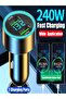 240W Car Charger Fast Charging 2 USB Ports Adapter for iPhone Samsung Xiaomi Quick Charging Charger... - 7