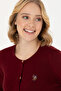 Women's Burgundy Basic Knitwear Cardigan 50276610 -Vr014 - 2