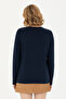 Women's Navy Blue Basic Knitwear Cardigan 50276610-Vr033 - 5