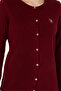 Women's Burgundy Basic Knitwear Cardigan 50276610 -Vr014 - 6