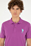 Men's Slim Fit Polo Neck Purple Basic T-Shirt 50279568-Vr038 - 2