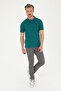 Men's Dark Green Basic T-Shirt 50279581 -Vr101 - 4