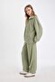 Printed Long Length Fleece Sweatpants with Standard Fit Lace-Up Waist and Elastic Leg Pockets - 4