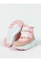 Pink Color Dot Color Patterned Waterproof Double Velcro 31-32-33-34-35 Size Girls' Boots - 4