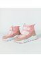 Pink Color Dot Color Patterned Waterproof Double Velcro 31-32-33-34-35 Size Girls' Boots - 5