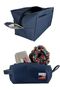 Navy Blue Make Up & Travel Bag Organizer Navy Blue Mini Make Up and Travel Bag - 2