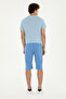Men's Cobalt Blue Knitted Shorts 50279619-Vr032 - 4