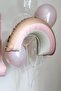 Retro Pink Rainbow Foil Balloon Retro Rainbow Balloon Large Size - 5