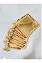 Set of 6 Luxury Square Gold Butterfly Titanium Coated Serving Trays for Tea, Coffee and Treats - 4