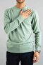 Men's Slim Fit Turtleneck Cotton Turtleneck Sweatshirt Knitwear Sweater Water Green