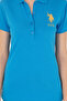 Women's Cobalt Blue Basic Polo Neck T-Shirt 50280071-Vr045 - 6