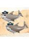Pirate Shark Concept 7 Years Old Balloon Set Pirate Shark Theme Birthday Foil Balloon Set - 3