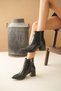 Samara Black Patent Leather (5 cm Heeled) Daily Use Women's Boots - 2