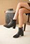 Samara Black (5 cm Heeled) Daily Use Women's Boots - 3