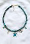 Turquoise Alaçati Glass Bead Eye Charm Necklace - 7