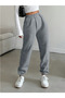 Gray Casual Tracksuit with Elasticated Cuffs Jogger Sweatpants Yx Yustex - 3