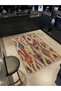 Angel Collection Multicolor Abstract Patterned Woven Base Modern Decorative Carpet Melek28