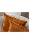 Double Decorative Polka Dot Linen Fabric Throw Pillow Cover 43X43 Mustard - 3