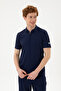 Men's Regular Fit Polo Neck Navy Blue T-Shirt 50282246-Vr033 - 3
