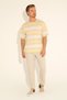 Men's Comfort Fit Crew Neck Saffron T-Shirt 50282106-Vr043 - 5