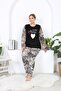 Women's Plus Size Fleece Pajama Set