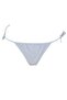 Women's Blue High Leg Tie Detailed Bikini Bottom V8673AZ21HS