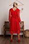 Belted V Polka Dot Tutu Dress 583308 - 8