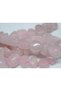 Bracelet Long Pink Quartz Natural Tumbled Stones Half Strand (18cm in Length)
