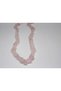 Bracelet Long Pink Quartz Natural Tumbled Stones Half Strand (18cm in Length) - 2