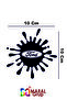 Renault Black Drop Patterned Tank Cover Sticker - 10 Cm - 2
