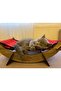 Wooden Cat Hammock Swing Bed Pet Cushion Bed Cat Dog Bed - 2