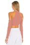 Women's Powder Halter Neck Silk Jersey Crop Top - 3