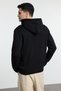 Black Fl Men's Regular Hooded Plain Knitwear Cardigan Tmnaw20Hi0066 - 5