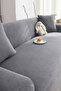 Seat Cover Sofa Cover Lycra Stretch Elastic Flexible Square Pattern Three Seater One Piece Sofa Cover - 2