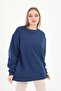 Bisiklet Yaka Oversize Sweetshirt - 2