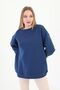 Bisiklet Yaka Oversize Sweetshirt - 3