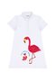 Girl's White Polo Neck Short Sleeve Knitted Dress 50283331 -Vr013 - 2