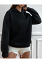 Do What Makes You Happy Printed Unisex Crew Neck Hoodie Sweatshirt Oversize - 6