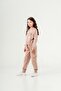 The Real World Label Cargo Pocket Hooded Girls' Sweatshirt and Sweatpants Set - 2