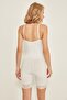 C12031 Lace Leg Boxer Corset White - 4