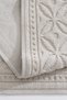 100% Cotton Cream Rug Mat - Bathroom, Hallway and Entrance Rug 80x150 8597 - 6