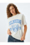 College Printed T-Shirt Crew Neck Short Sleeve Comfortable Fit Cotton