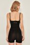 C12058 Open-Chest Long Corset Black - 4