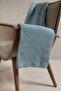 Miel Blue Single Tv Blanket with Pompom Edge 130X170 37122