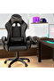 Black HYG-01 Gaming Chair for Home Study & Gaming with High Resilience Cushion - 4