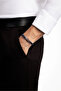Carbon Fiber Detailed 21 cm Steel Men's Bracelet - 3