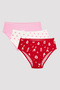 Dark Blue Girl's Houseful 3-Piece Slip Panties