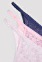Lilac Lace Lace 3-Piece Brazilian Panties - 5