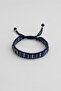 Colorful Rope Detailed Steel Adjustable Men's Bracelet
